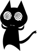 可爱又嚣张的黑猫qq表情