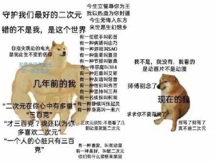 肌肉doge与小废狗表情包