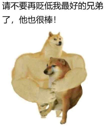 肌肉doge與小廢狗表情包